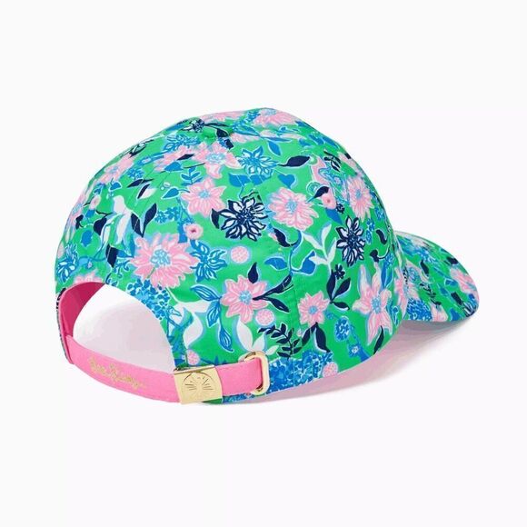 ☀?? NWT LILLY PULITZER Women’s Run Around Hat Floral Print Spearmint Golf main image 6